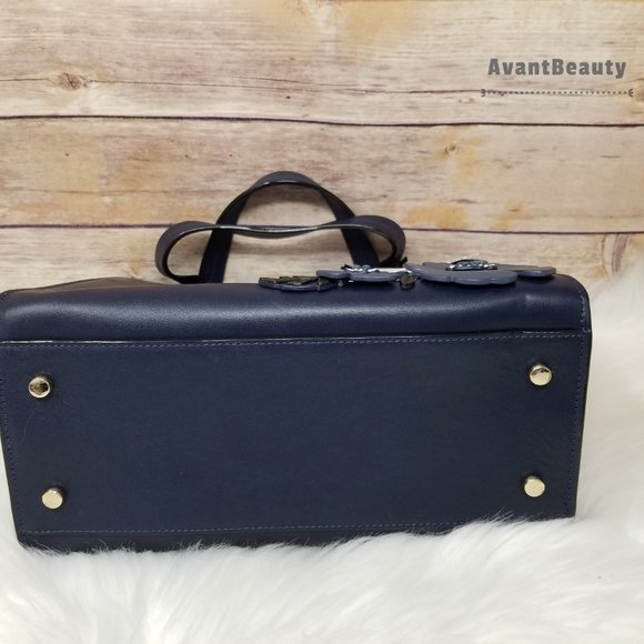 Kate Spade Madison Alpine Drive Sam  Navy Satchel - Picture 10 of 11